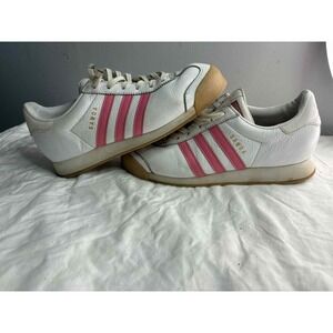 Adidas Samoa pink and white preppy shoe size 6